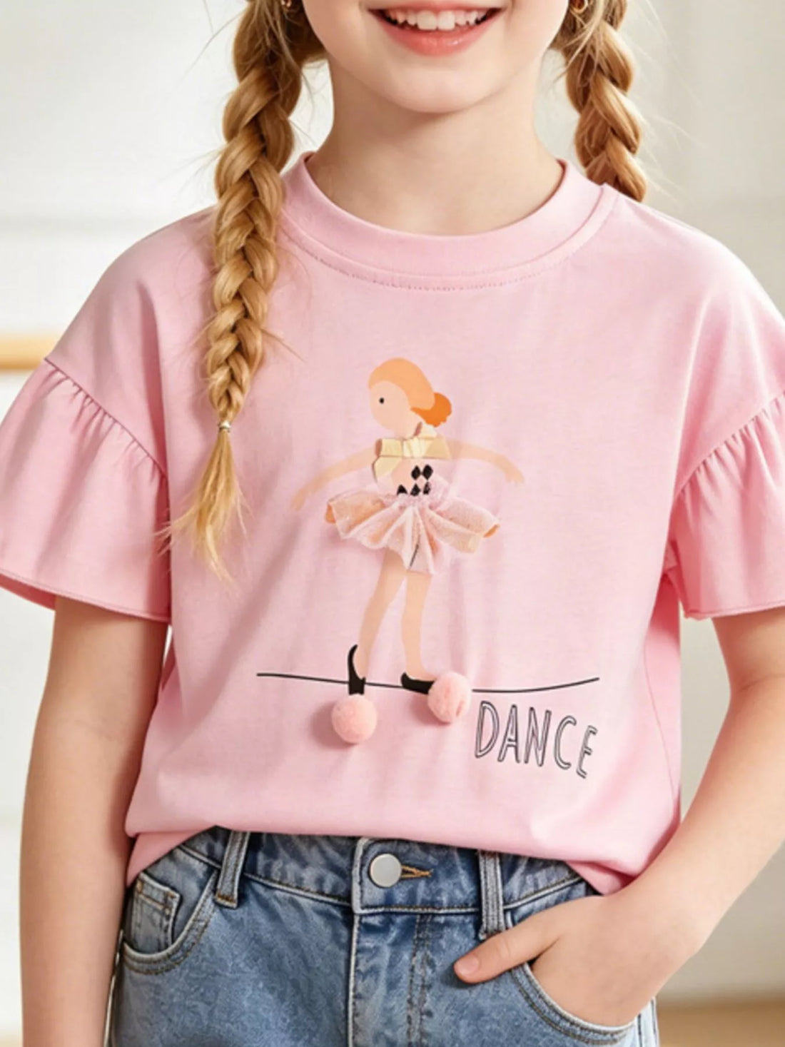 Ballet Dancer Graphic T-Shirt — minimerri kids' top