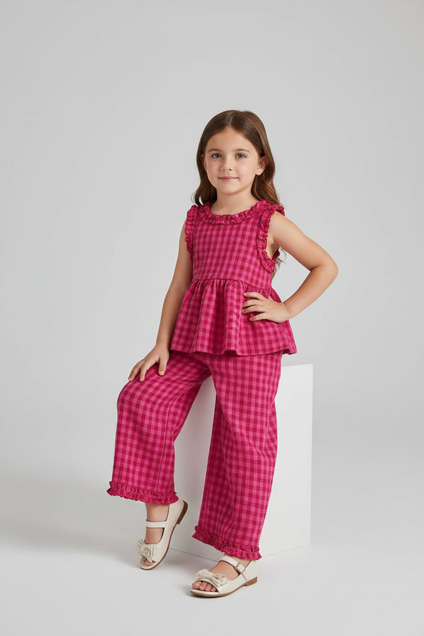 Autumn Plaid Set on model