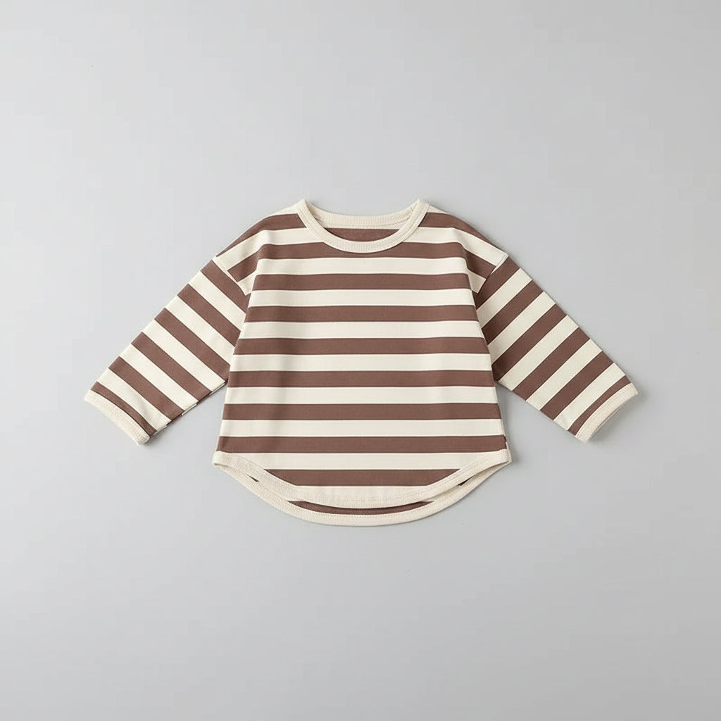 Striped Long Sleeve Tee — minimerri kids' t-shirt