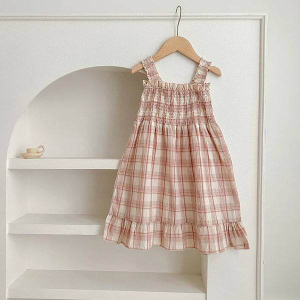 Sleeveless Plaid Dress