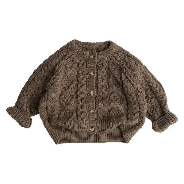 Cable Knit Cardigan — minimerri kids' cardigan