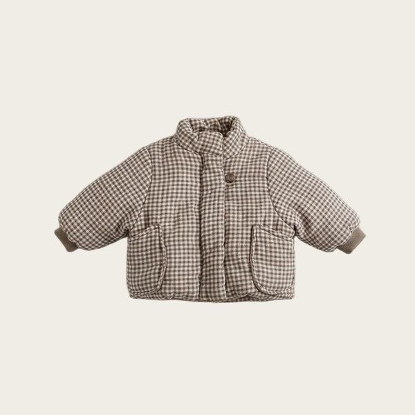 Cabin Plaid Coat brown plaid