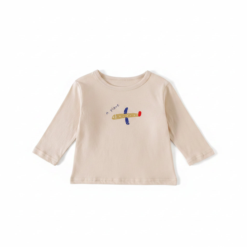 Cartoon Long Sleeve Tee — minimerri kids' top