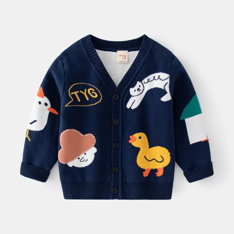 Buttoned Knit Cardigan — minimerri kids' cardigan
