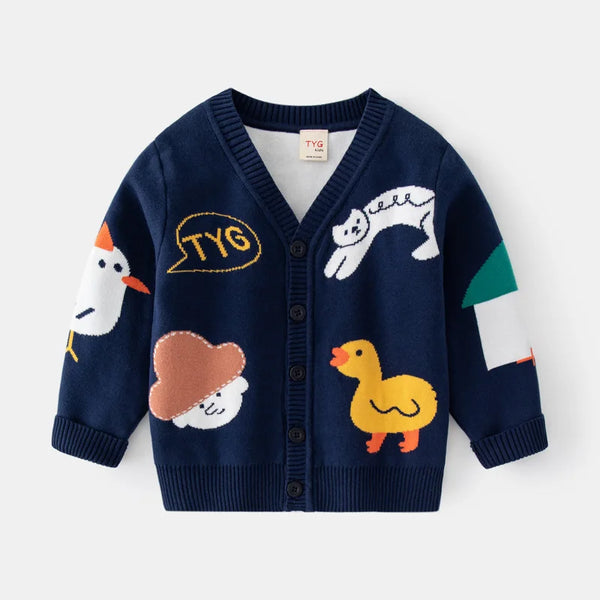 Buttoned Knit Cardigan — minimerri kids' cardigan