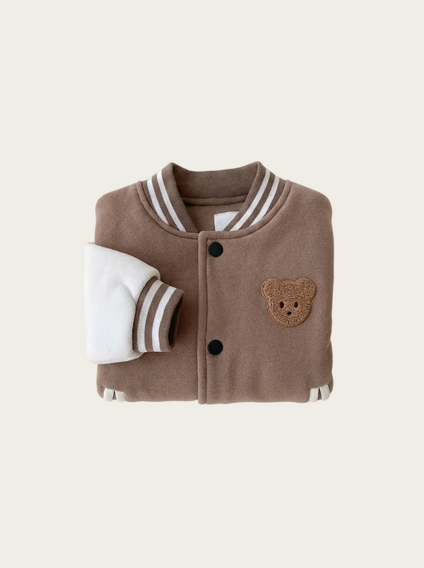 Honey Bear Fleece Jacket folded studio shot
