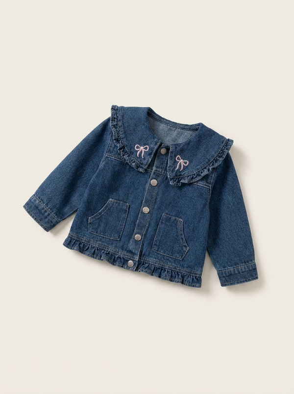 Alley Cat Denim Jacket angled studio shot