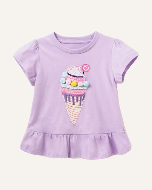 Sundae Ruffle Tee studio shot