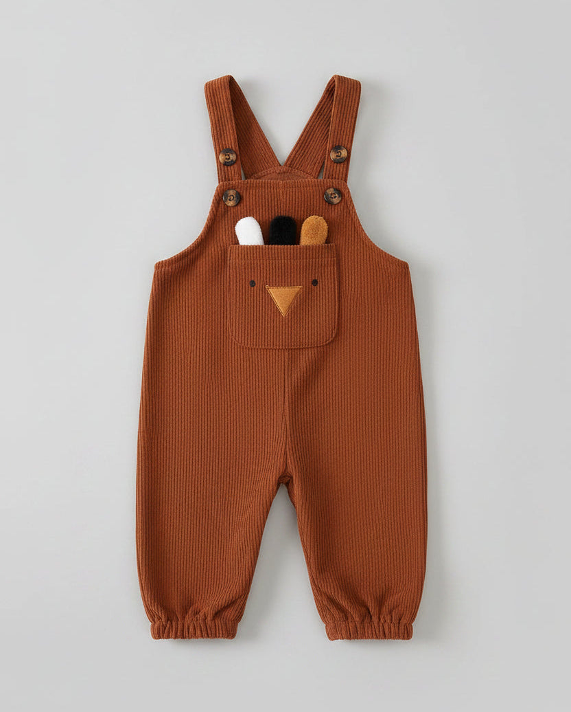 Cord overalls for kids, perfect practical daycare outfit