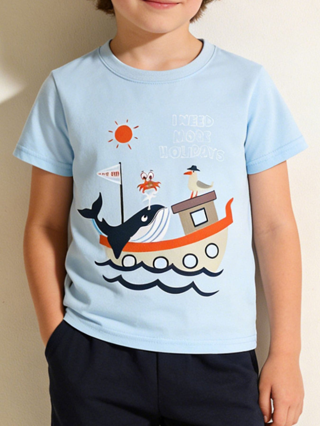 Shark Graphic Tee — minimerri kids' top
