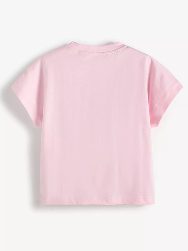 Fruit Applique Round Neck T-Shirt — minimerri kids' top