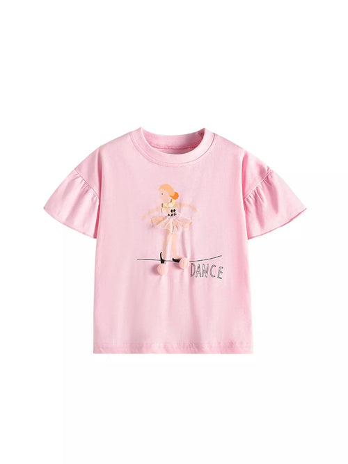 Ballet Dancer Graphic T-Shirt — minimerri kids' top