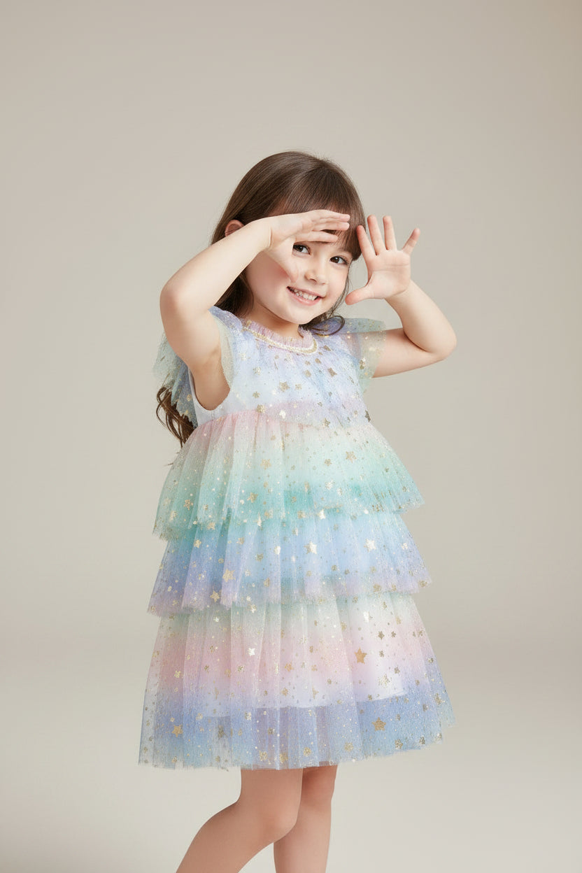 Rainbow Tulle Dress