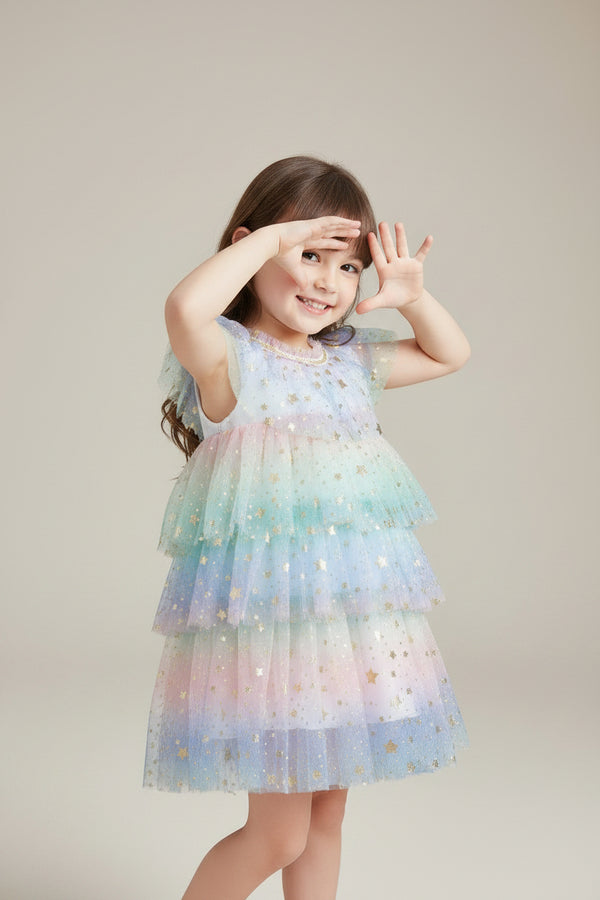Rainbow Tulle Dress