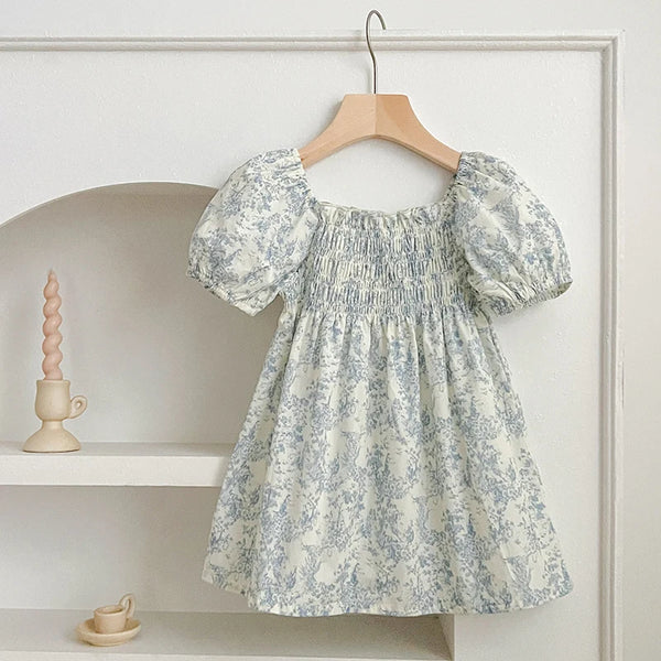 Blue Floral Romper & Dress
