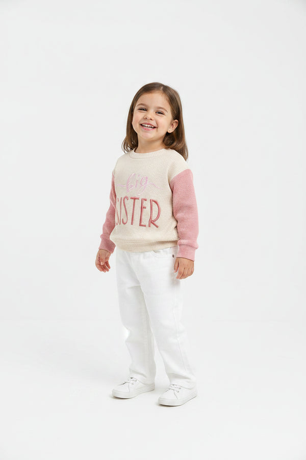 Big Sibling Waffle Sweatshirt — minimerri kids' sweatshirt