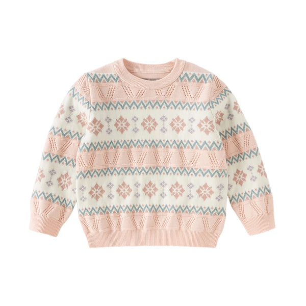 Cotton Knit Pullover Sweater — minimerri kids' sweater