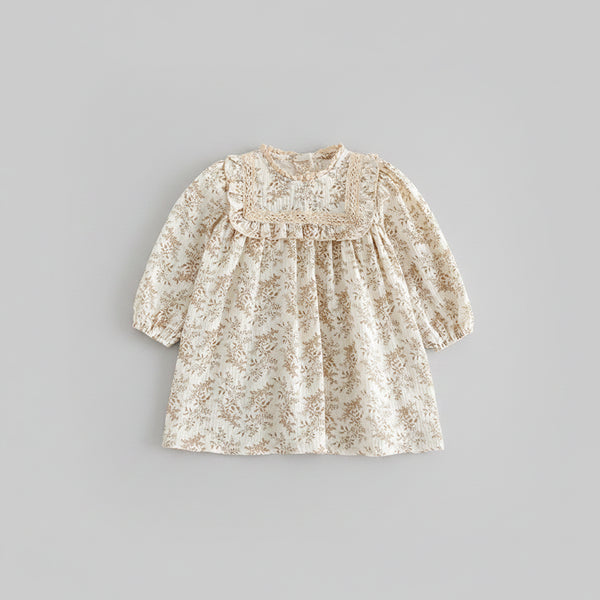 Floral Lace Cotton Dress