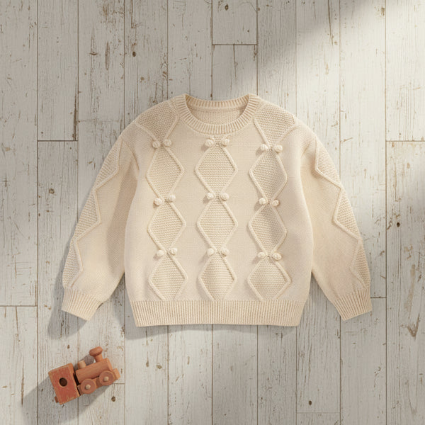 Soft Knitted Cotton Pullover Sweater