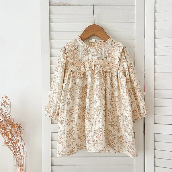 Floral Lace Cotton Dress