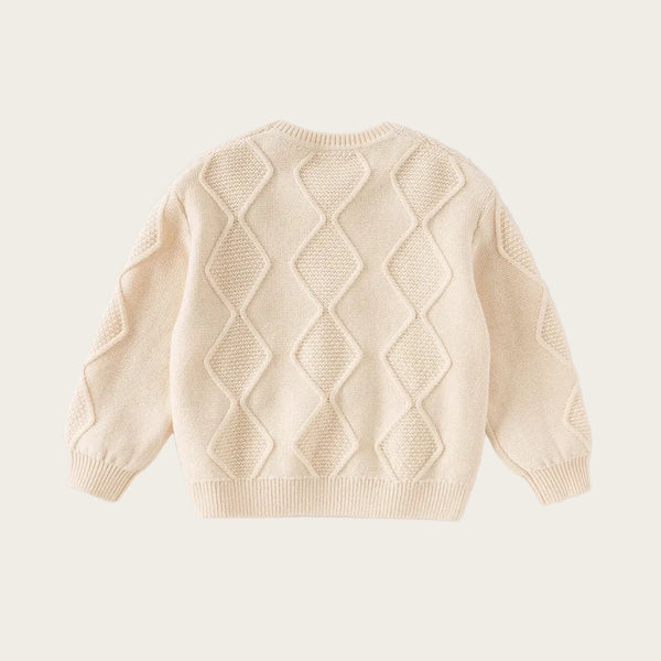 Naptime Knit Pullover cream flat lay