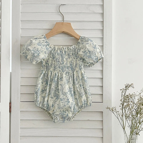 Blue Floral Romper & Dress