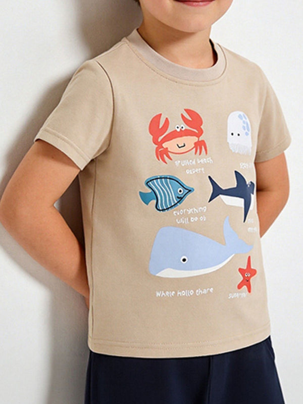 Ocean Graphic Tee — minimerri kids' top