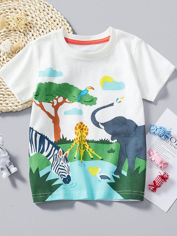 Animal Print Tee — minimerri kids' top
