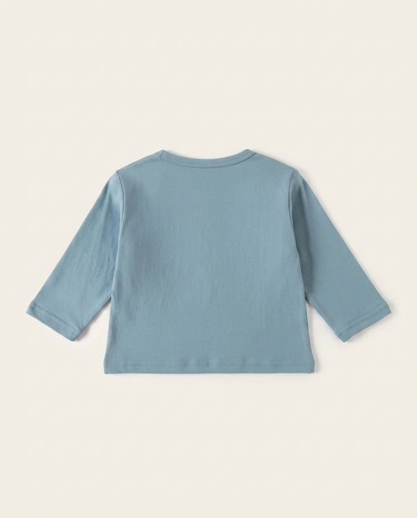 Saturday Cartoons Tee blue back view — minimerri