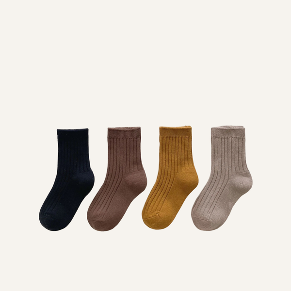 Everyday Cotton Socks 4-Pack warm tones