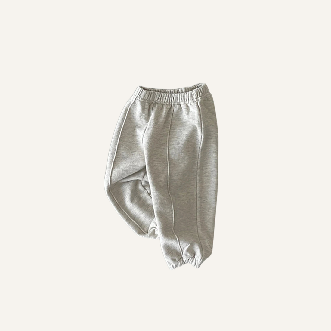 Soft Cotton Jogger Pants in grey