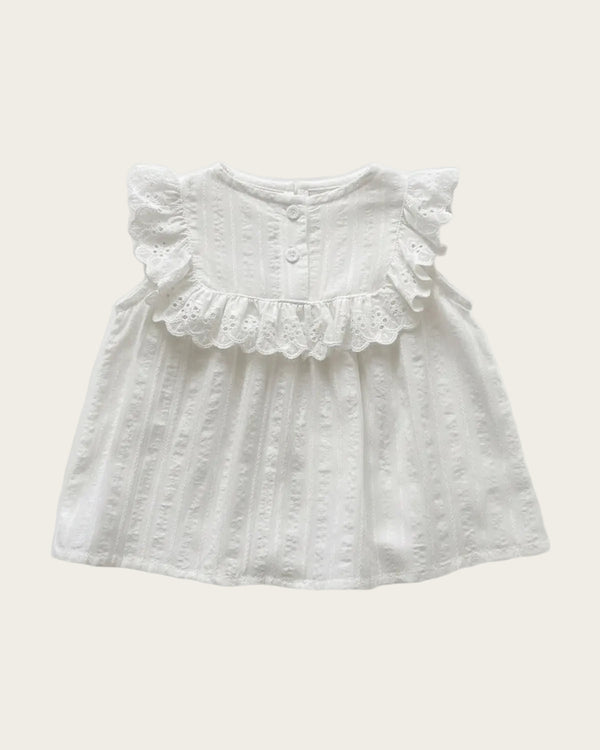 Lace Doll-Collar Blouse studio shot