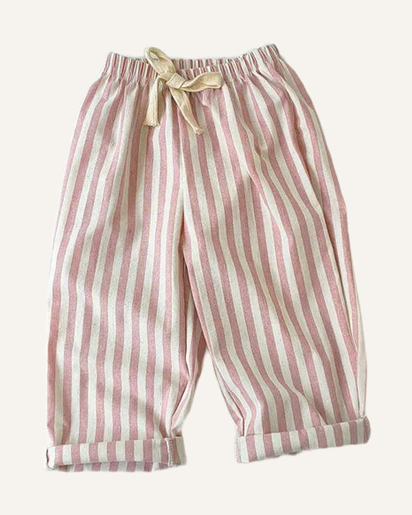 Seaside Linen Pants stripe studio shot